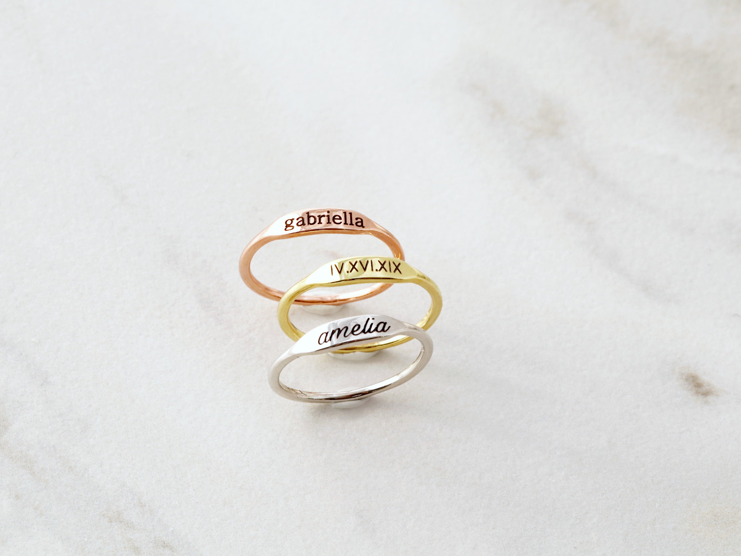 2021 Personalized Name Ring Gold/ Rose Gold/ Silver With Heart, Custom Name  Ring Birthday Gift Christmas Gifts Ring For Women - Customized Rings -  AliExpress